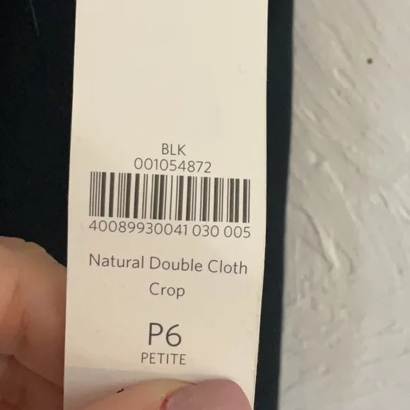 Coldwater Creek Natural Fit Cropped Pants, Size 6P, Black, NWT - Picture 11 of 11